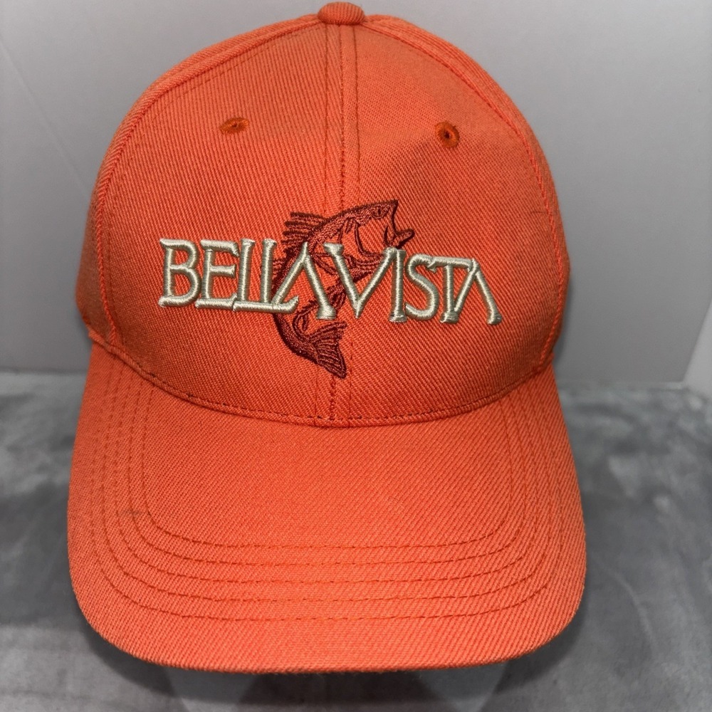 Bella Vista Arkansas Seven Lakes Ball Cap Orange One Size NWOT
